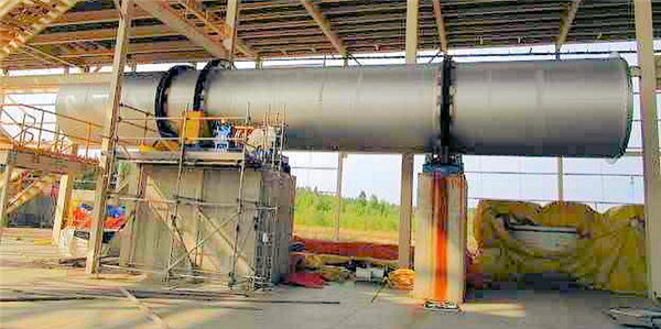 UNUSED FEECO 9' dia. x 60' L Rotary Drum Dryer